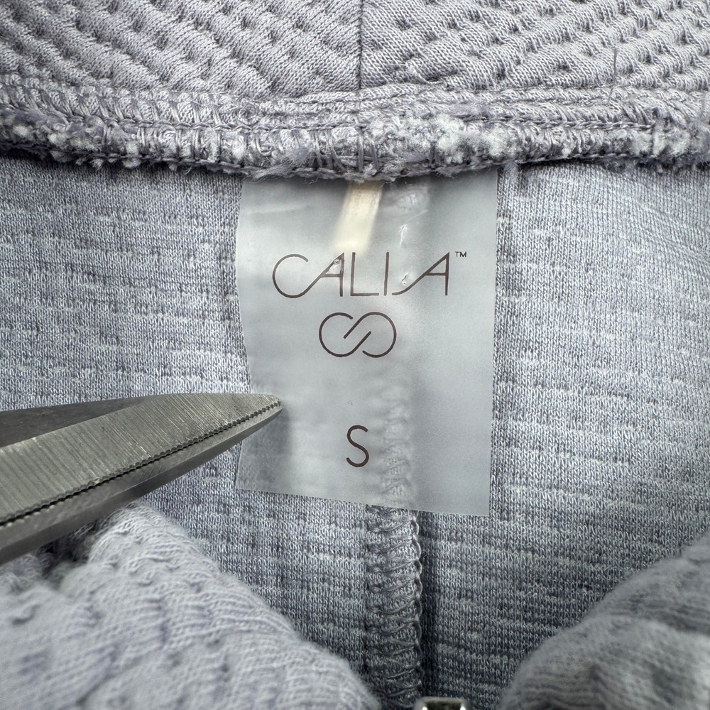 CALIA Women Pullover Quarter Zip Textured Sweatshirt Lavender Purple Small Cozy - Picture 6 of 7